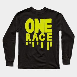 One Race - Green Long Sleeve T-Shirt
